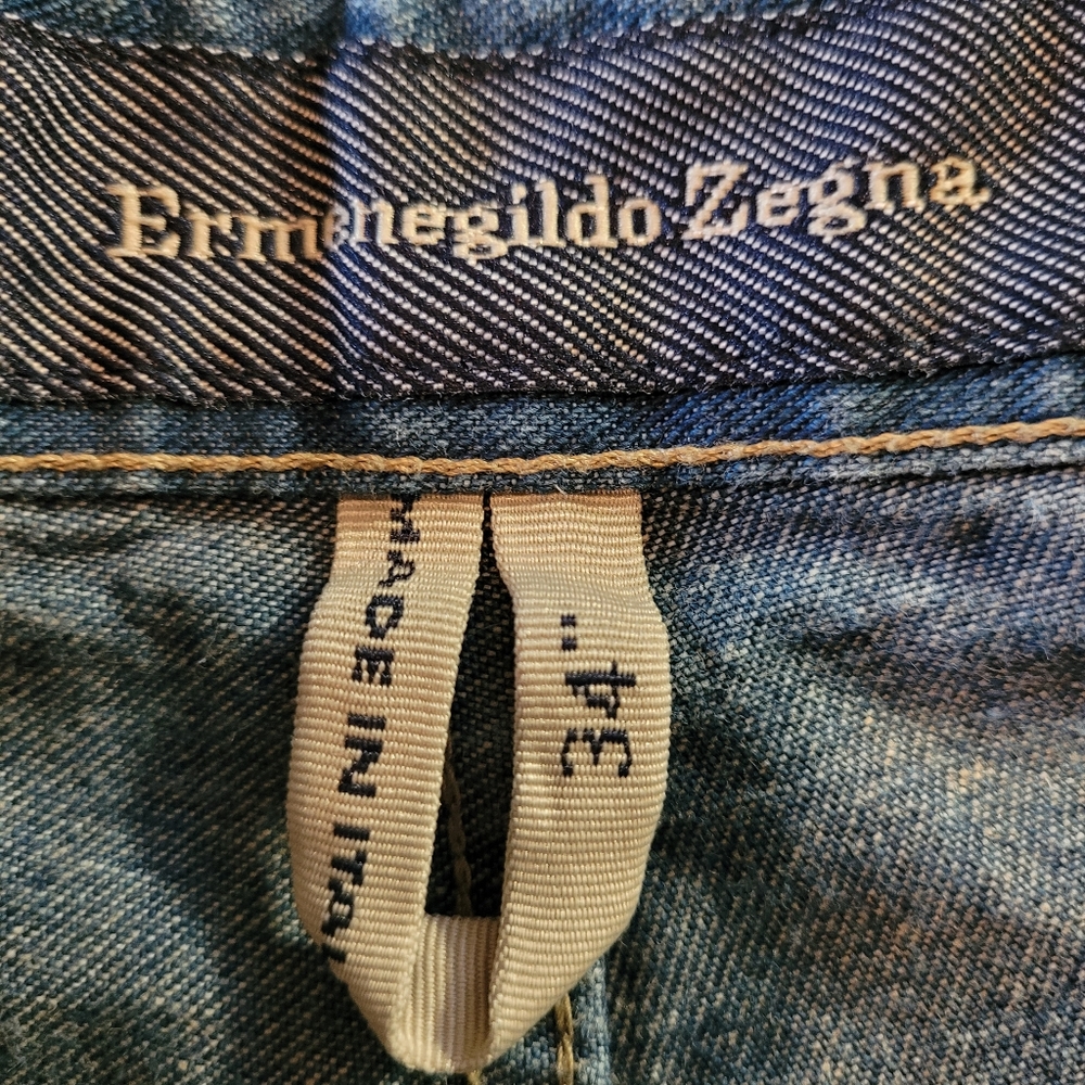 Ermenegildo Zegna men's straight leg jeans- 34/32